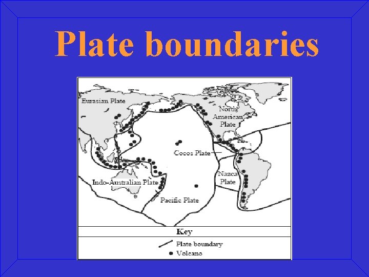 Plate boundaries 