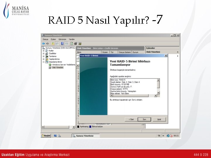 RAID 5 Nasıl Yapılır? -7 