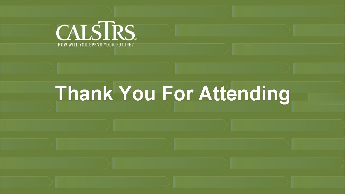 Thank You For Attending 