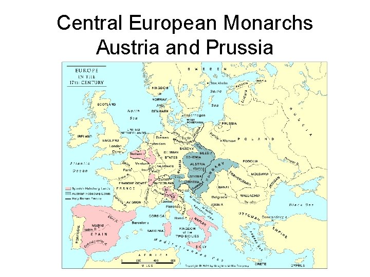 Central European Monarchs Austria and Prussia 
