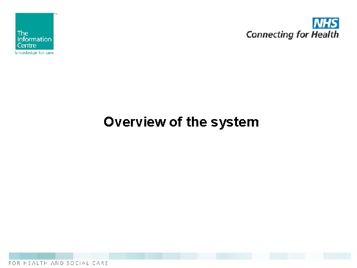 Overview of the system 