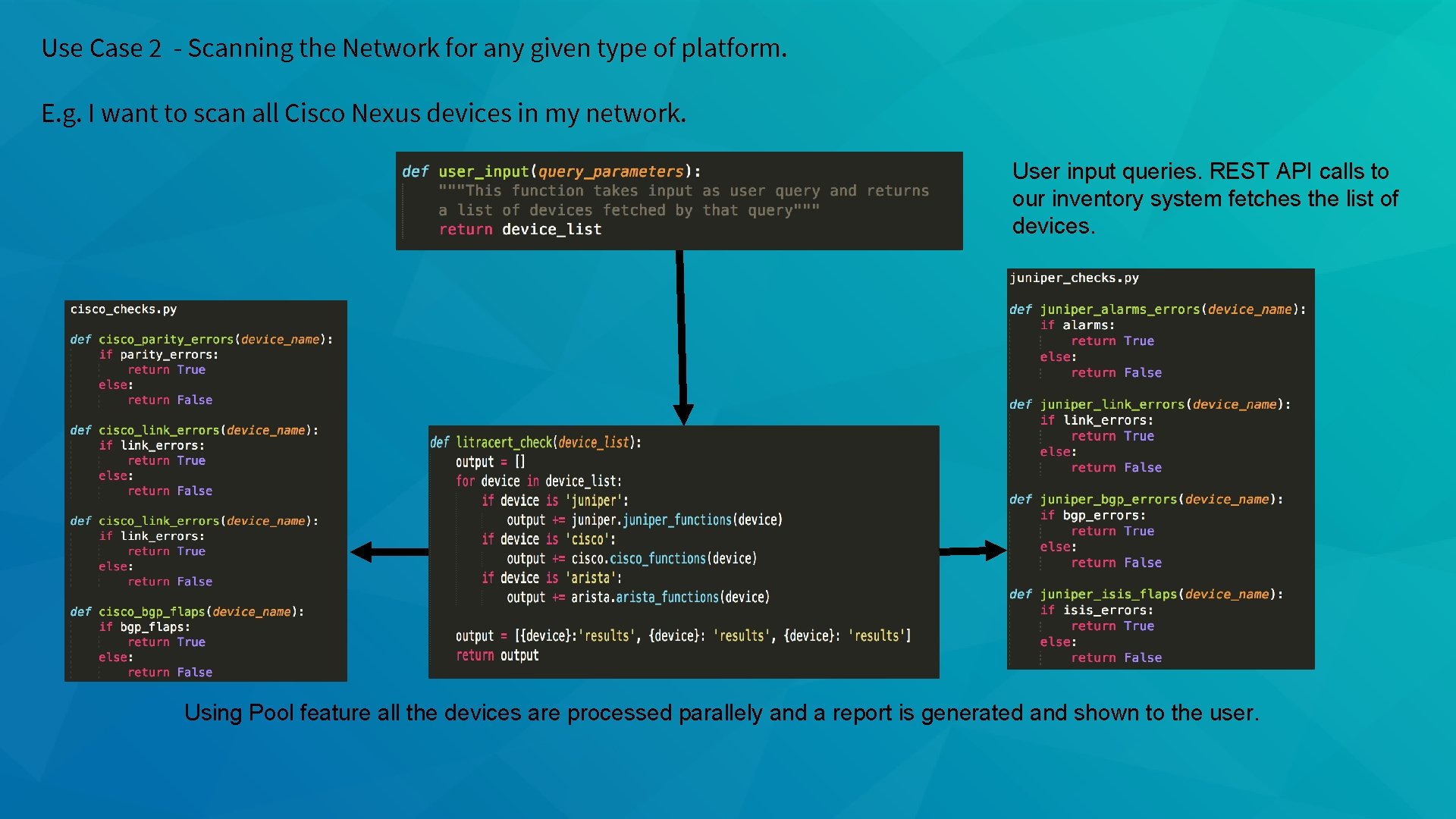 Use Case 2 - Scanning the Network for any given type of platform. E.