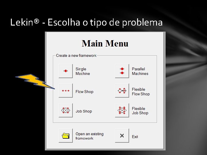 Lekin® - Escolha o tipo de problema 