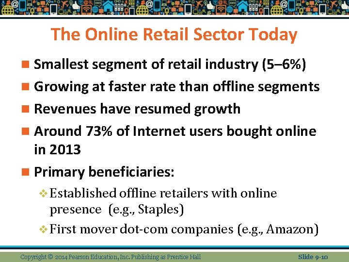 The Online Retail Sector Today n Smallest segment of retail industry (5– 6%) n