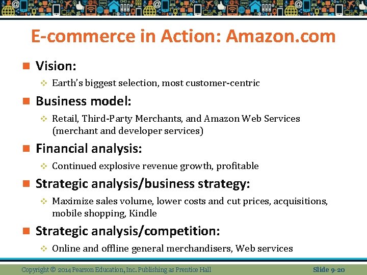 E-commerce in Action: Amazon. com n Vision: v n Business model: v n Continued