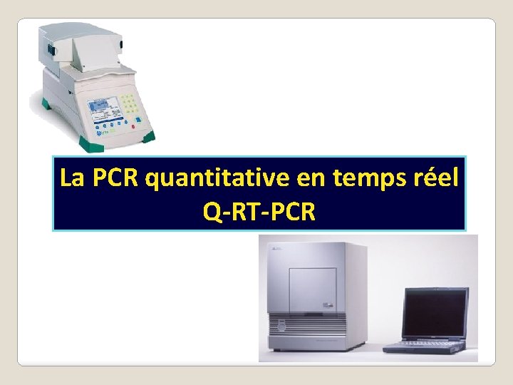La PCR quantitative en temps réel Q-RT-PCR 