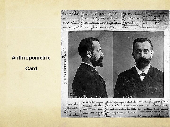 Anthropometric Card 