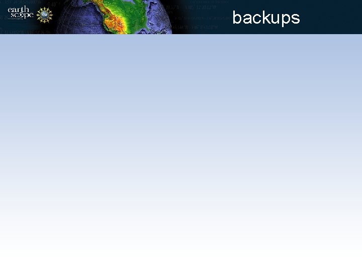 backups 