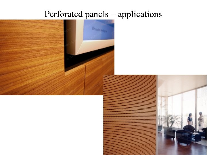 Perforated panels – applications 