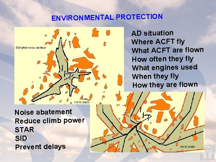 ENVIRONMENTAL PROTECTION AD situation Where ACFT fly What ACFT are flown How often they