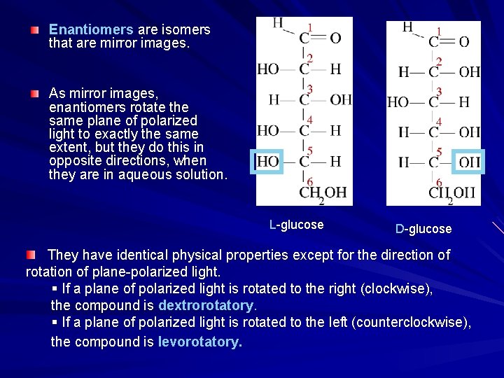 Enantiomers are isomers that are mirror images. As mirror images, enantiomers rotate the same