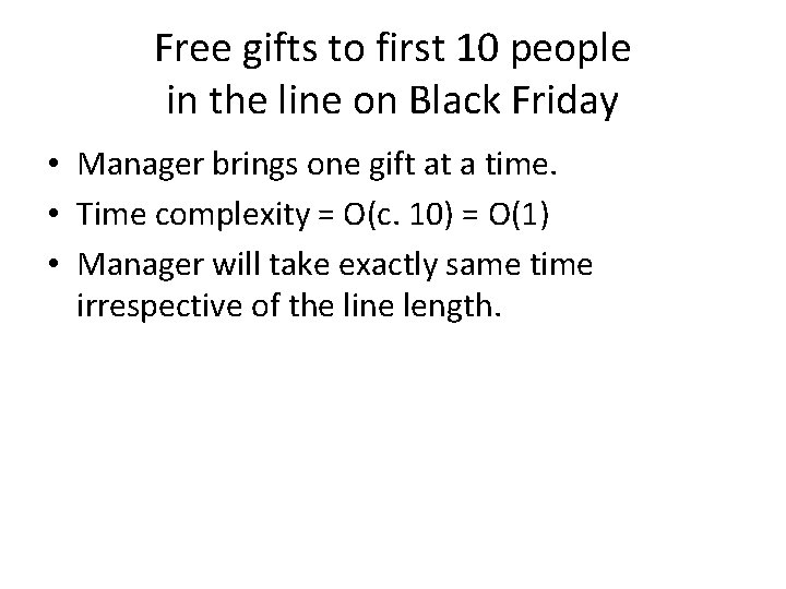 Free gifts to first 10 people in the line on Black Friday • Manager