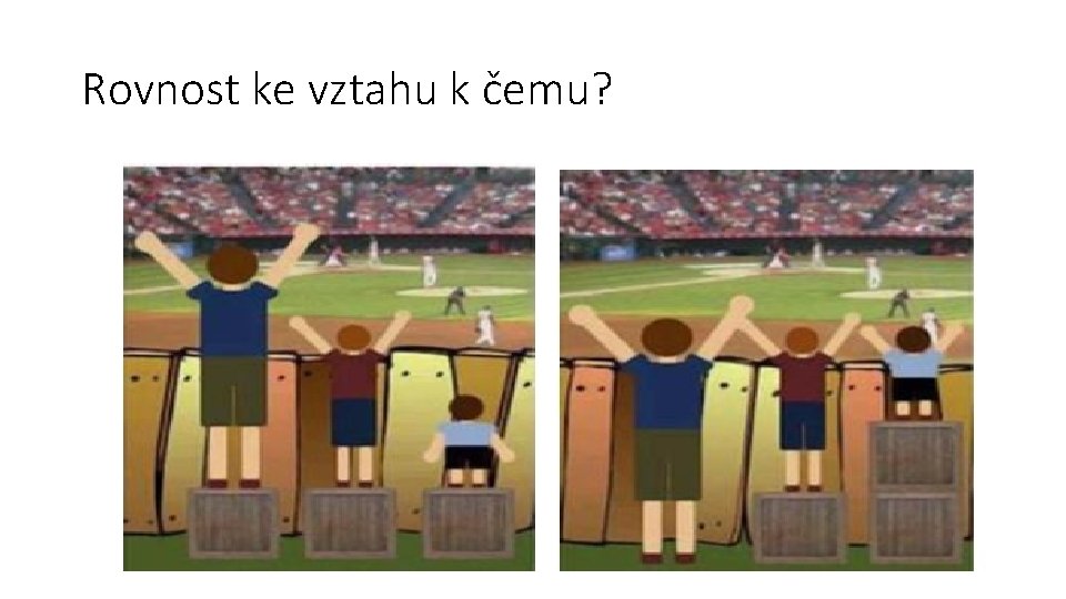 Rovnost ke vztahu k čemu? 