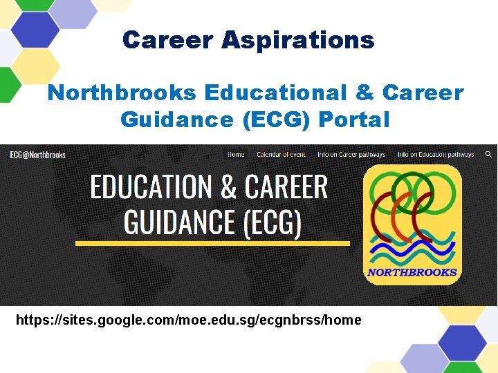 Career Aspirations Northbrooks Educational & Career Guidance (ECG) Portal https: //sites. google. com/moe. edu.