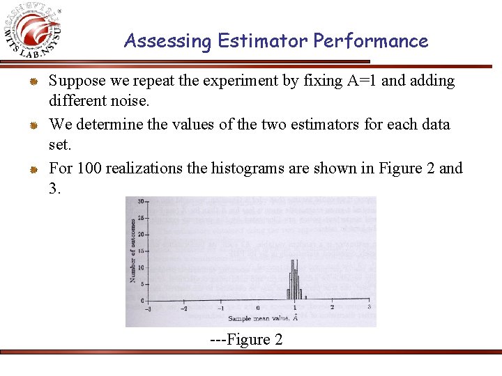 Assessing Estimator Performance Suppose we repeat the experiment by fixing A=1 and adding different