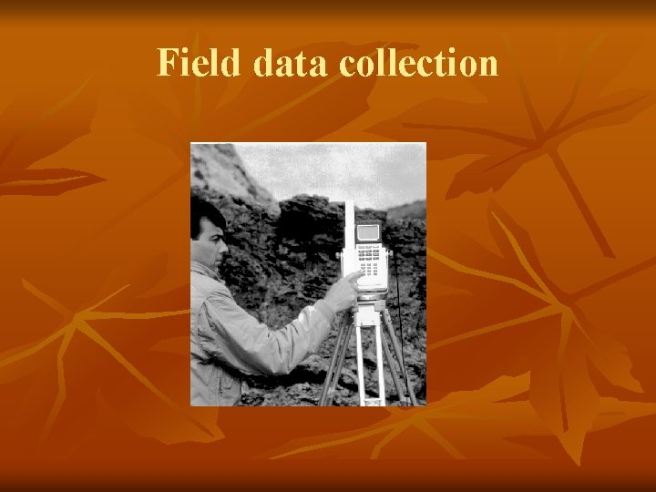 Field data collection 