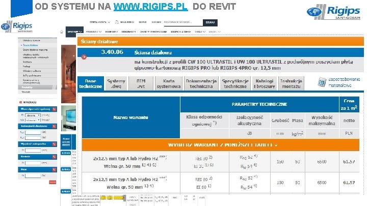 OD SYSTEMU NA WWW. RIGIPS. PL DO REVIT 21 