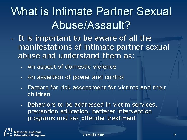 Intimate Partner Sexual Abuse The Hidden Dimension of