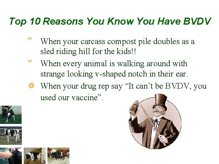 Top 10 Reasons You Know You Have BVDV ~ When your carcass compost pile