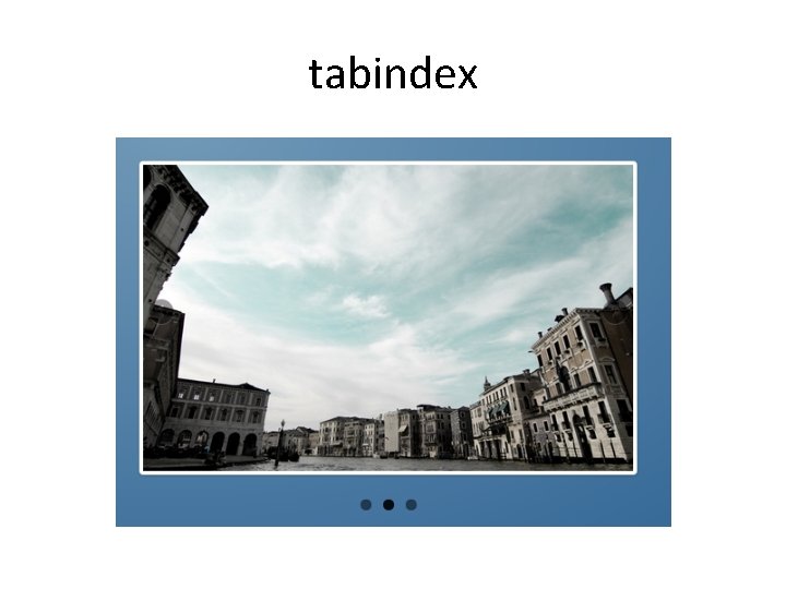 tabindex 