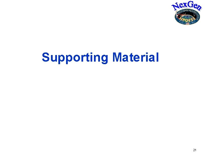 Supporting Material 21 