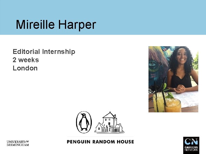 Mireille Harper Editorial Internship 2 weeks London 