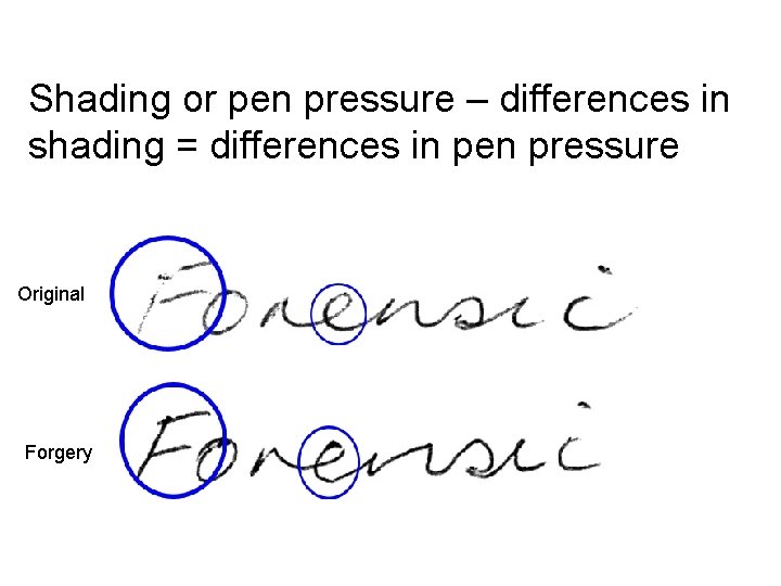 Shading or pen pressure – differences in shading = differences in pen pressure Original