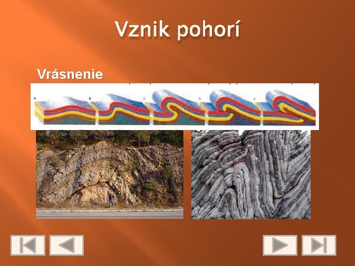 Vznik pohorí Vrásnenie 