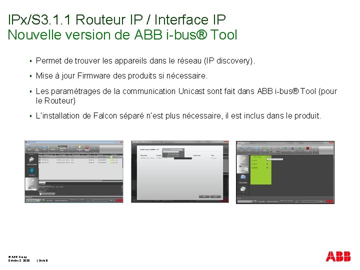 IPx/S 3. 1. 1 Routeur IP / Interface IP Nouvelle version de ABB i-bus®