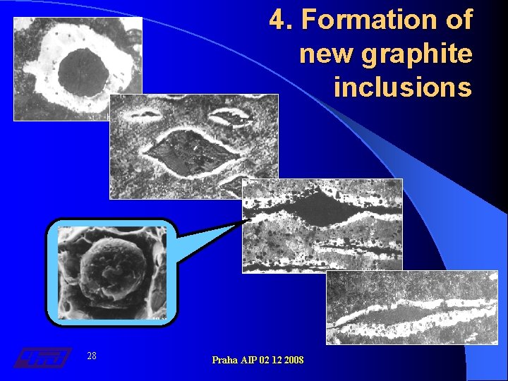 4. Formation of new graphite inclusions 28 Praha AIP 02 12 2008 