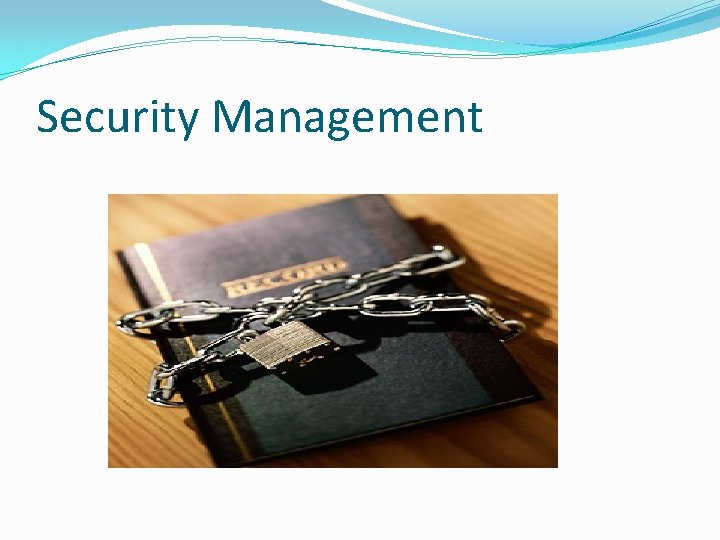Security Management 