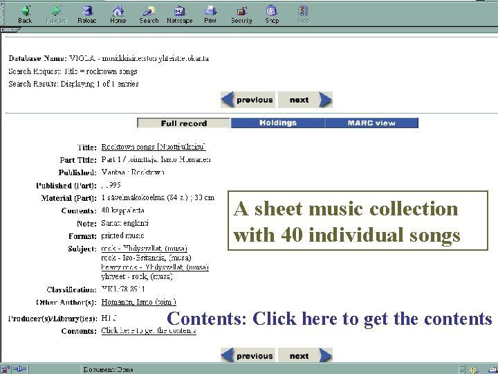 A sheet music collection with 40 individual songs Contents: Click here to get the