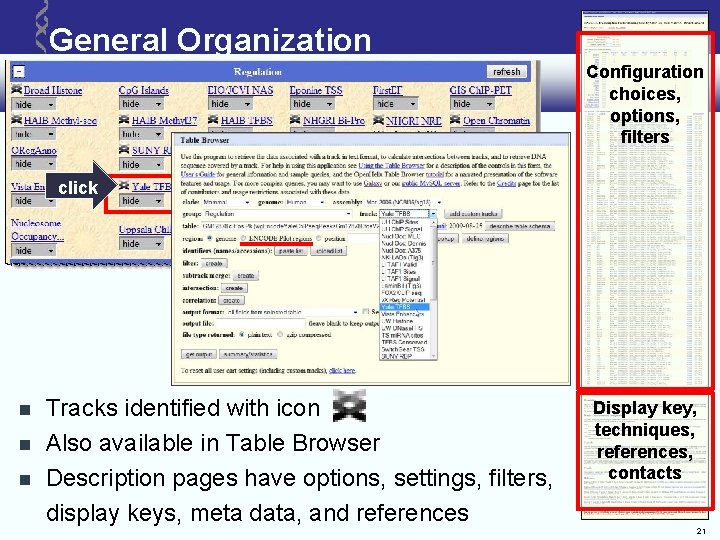 General Organization Configuration choices, options, filters click Tracks identified with icon Also available in General Organization Configuration choices, options, filters click Tracks identified with icon Also available in