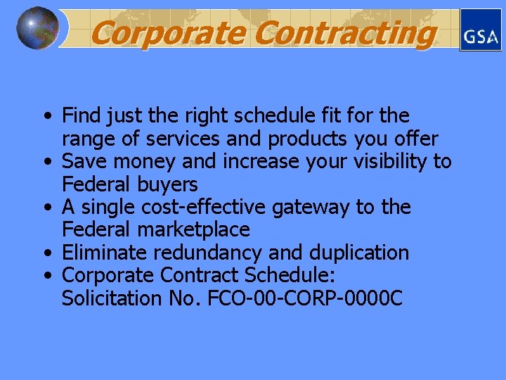 Corporate Contracting • Find just the right schedule fit for the range of services