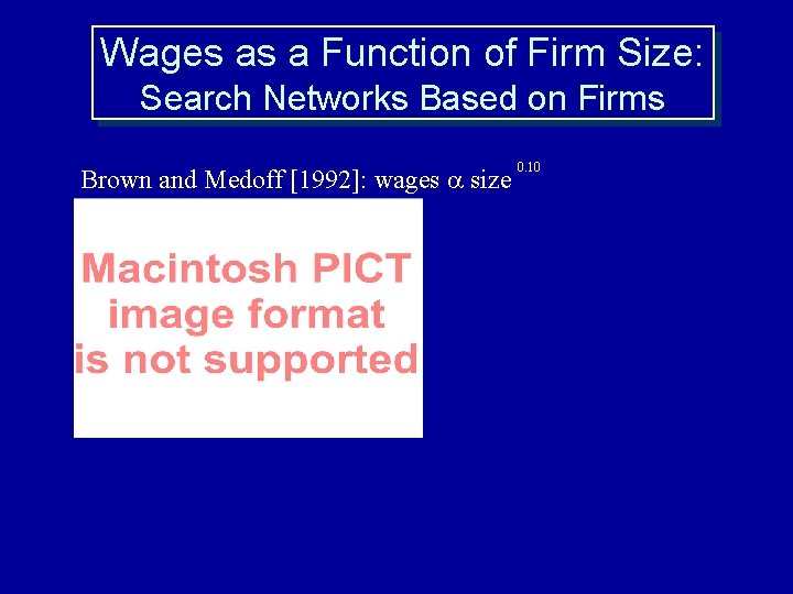 Wages as a Function of Firm Size: Search Networks Based on Firms Brown and