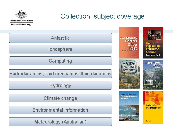 Collection: subject coverage Antarctic Ionosphere Computing Hydrodynamics, fluid mechanics, fluid dynamics Hydrology Climate change