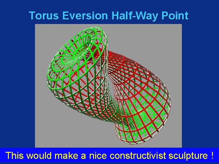 Torus Eversion Half-Way Point What is the make most direct moveconstructivist back to an