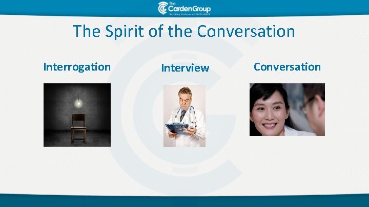 The Spirit of the Conversation Interrogation Interview Conversation 