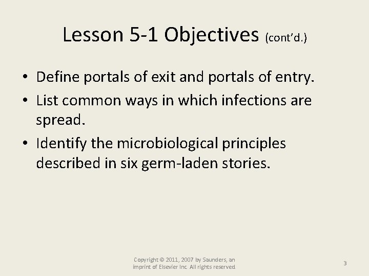 Lesson 5 -1 Objectives (cont’d. ) • Define portals of exit and portals of