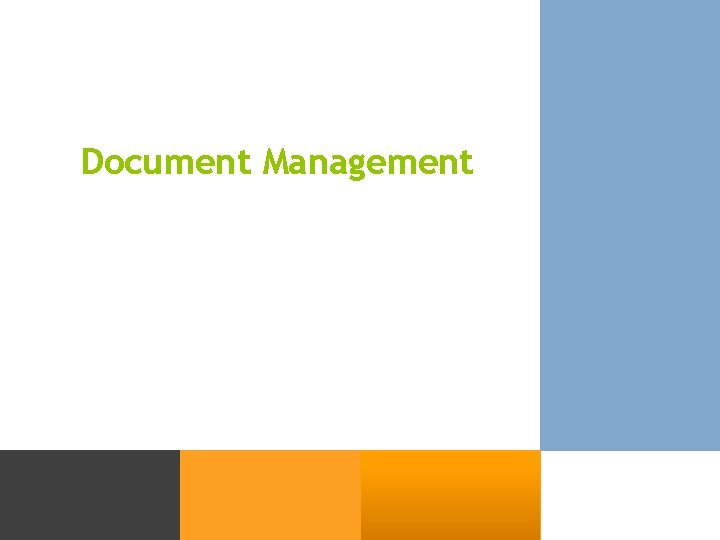 Document Management 