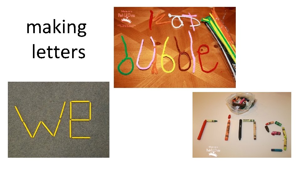 making letters 