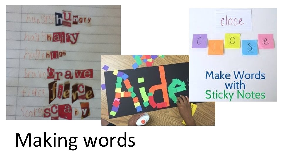 Making words 