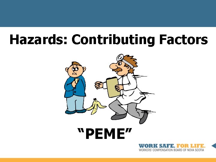 Hazards: Contributing Factors “PEME” 