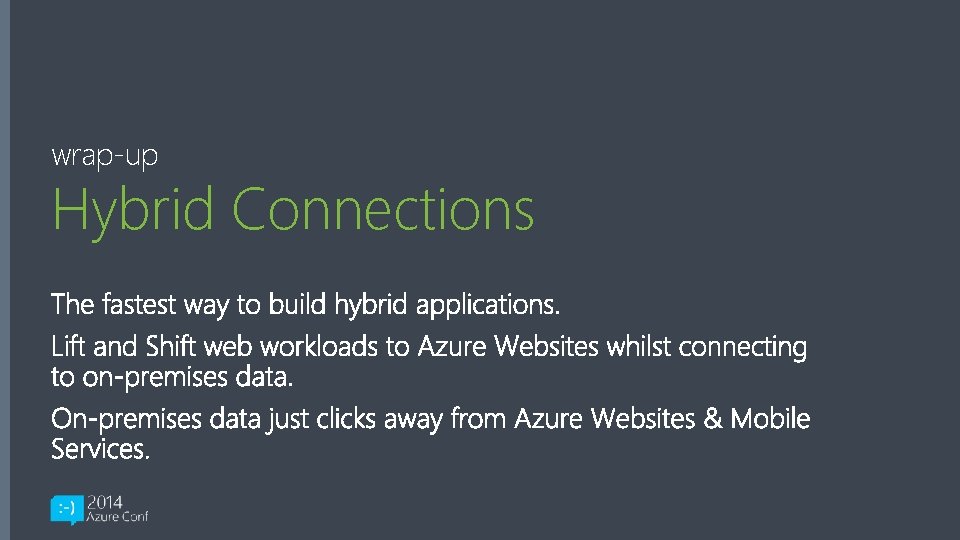wrap-up Hybrid Connections 