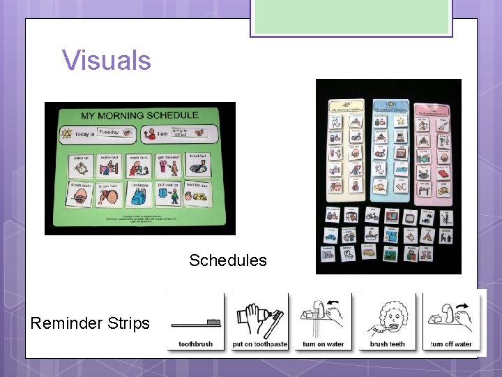 Visuals Schedules Reminder Strips 