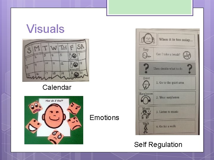 Visuals Calendar Emotions Self Regulation 