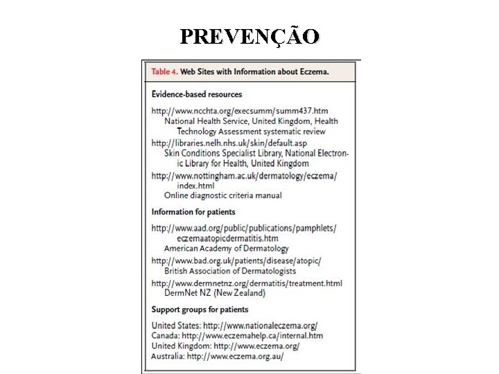 PREVENÇÃO 