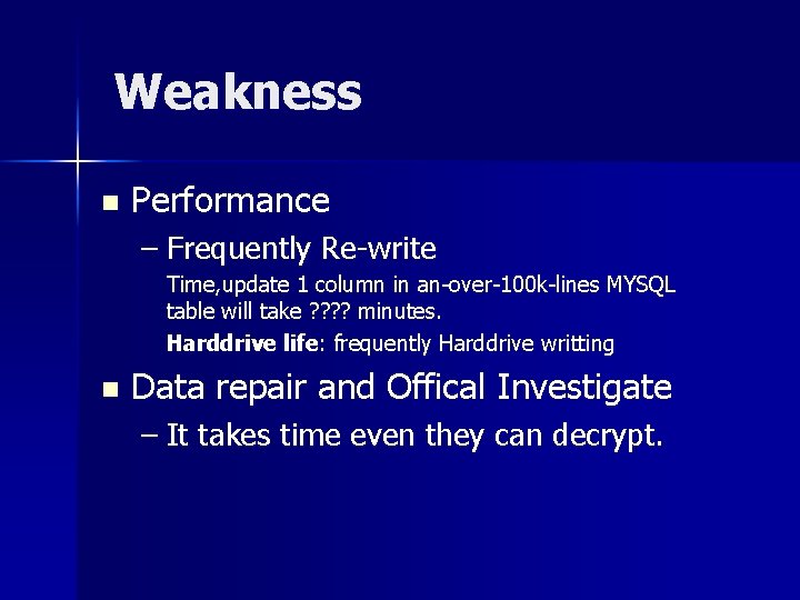 Weakness n Performance – Frequently Re-write Time, update 1 column in an-over-100 k-lines MYSQL