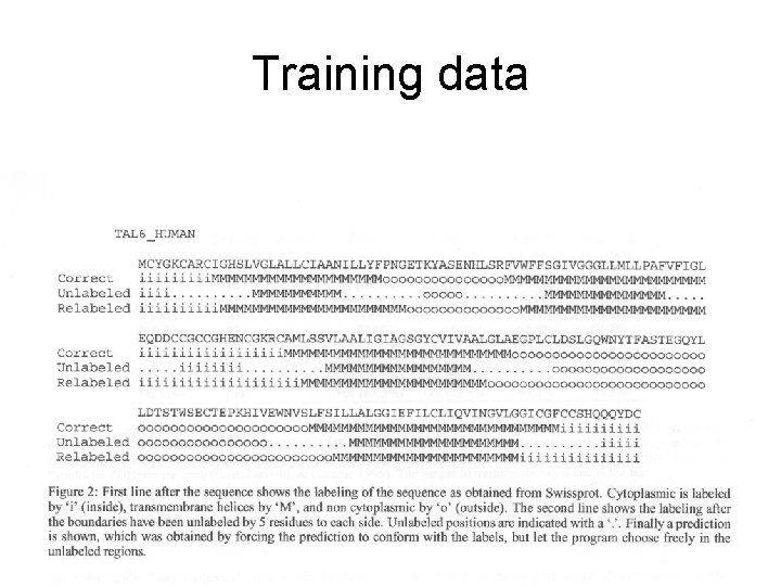 Training data 
