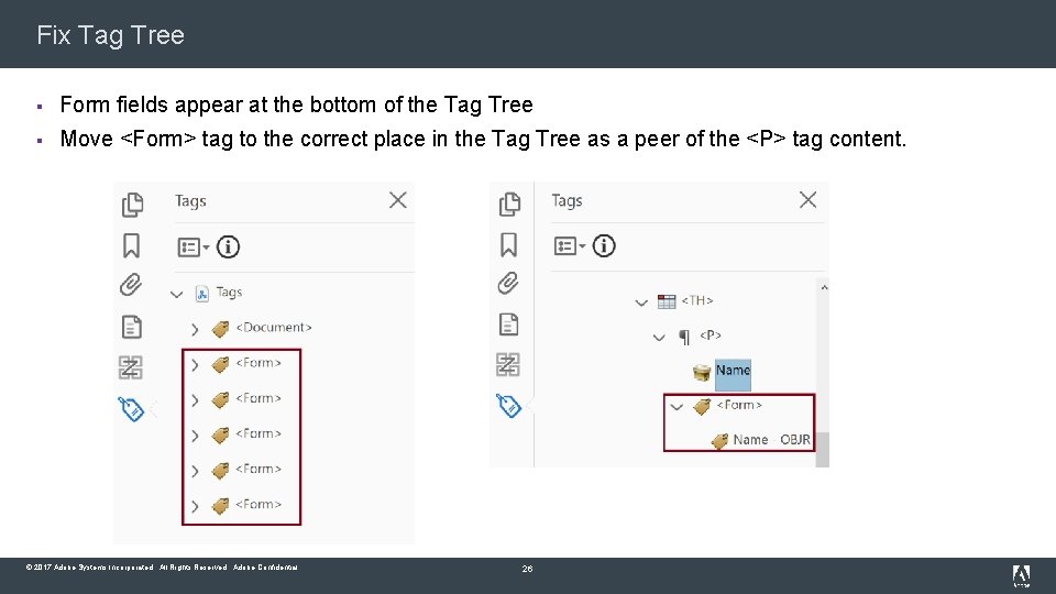 Fix Tag Tree § Form fields appear at the bottom of the Tag Tree
